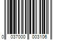 Barcode Image for UPC code 0037000003106