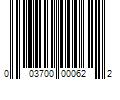 Barcode Image for UPC code 003700000622