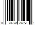 Barcode Image for UPC code 003700000721