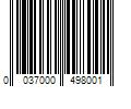 Barcode Image for UPC code 0037000498001