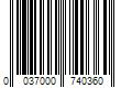 Barcode Image for UPC code 0037000740360