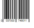 Barcode Image for UPC code 0037000749011