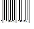 Barcode Image for UPC code 0037000749189