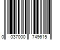 Barcode Image for UPC code 0037000749615