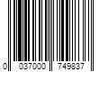 Barcode Image for UPC code 0037000749837