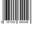 Barcode Image for UPC code 0037000840046