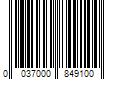 Barcode Image for UPC code 0037000849100