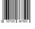 Barcode Image for UPC code 0037000867500