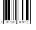 Barcode Image for UPC code 0037000889816