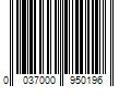 Barcode Image for UPC code 0037000950196