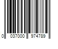 Barcode Image for UPC code 0037000974789