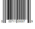 Barcode Image for UPC code 003711000079