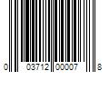 Barcode Image for UPC code 003712000078