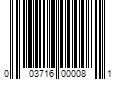 Barcode Image for UPC code 003716000081