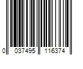 Barcode Image for UPC code 0037495116374. Product Name: Oil Filter Cap - Plastic