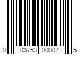 Barcode Image for UPC code 003753000075