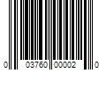 Barcode Image for UPC code 003760000020