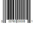 Barcode Image for UPC code 003760000051