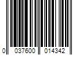 Barcode Image for UPC code 0037600014342