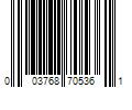 Barcode Image for UPC code 003768705361