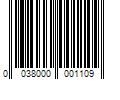 Barcode Image for UPC code 0038000001109