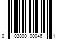 Barcode Image for UPC code 003800000461