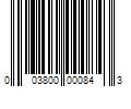 Barcode Image for UPC code 003800000843