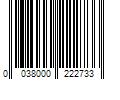 Barcode Image for UPC code 0038000222733