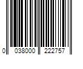 Barcode Image for UPC code 0038000222757