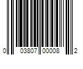 Barcode Image for UPC code 003807000082