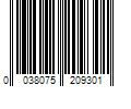 Barcode Image for UPC code 0038075209301