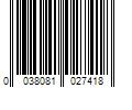 Barcode Image for UPC code 0038081027418