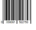 Barcode Image for UPC code 0038081522753