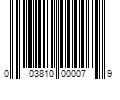 Barcode Image for UPC code 003810000079