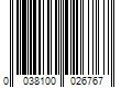 Barcode Image for UPC code 0038100026767