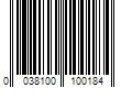 Barcode Image for UPC code 0038100100184