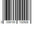 Barcode Image for UPC code 0038100102928