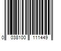 Barcode Image for UPC code 0038100111449