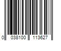 Barcode Image for UPC code 0038100113627