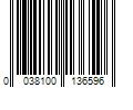 Barcode Image for UPC code 0038100136596