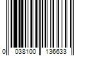 Barcode Image for UPC code 0038100136633