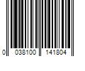 Barcode Image for UPC code 0038100141804