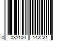 Barcode Image for UPC code 0038100142221