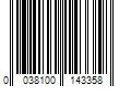 Barcode Image for UPC code 0038100143358