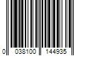 Barcode Image for UPC code 0038100144935