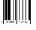 Barcode Image for UPC code 0038100172365