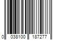 Barcode Image for UPC code 0038100187277