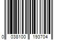 Barcode Image for UPC code 0038100193704