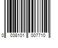 Barcode Image for UPC code 0038101007710