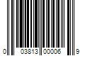 Barcode Image for UPC code 003813000069